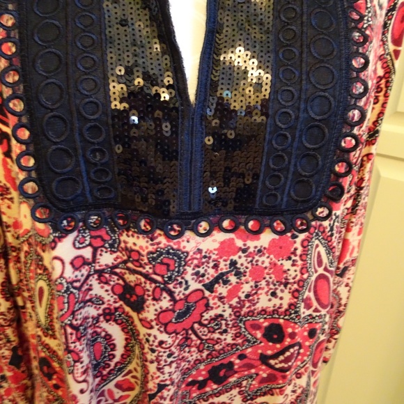 ChaCha Vente Size 1X Paisley Knit Top - Picture 2 of 8